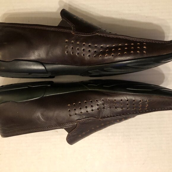kenneth Cole New York men\'s brown leather slip on loafers  size: 11M main image 6